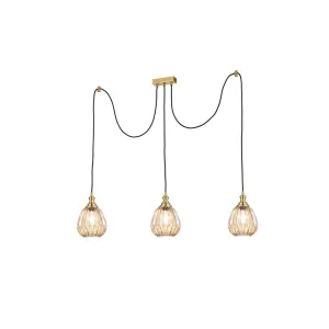 353/3-8242LF 3 Light Suspended Light Bronze