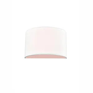6811/141BW Wall Light with Flush Shade Off-White