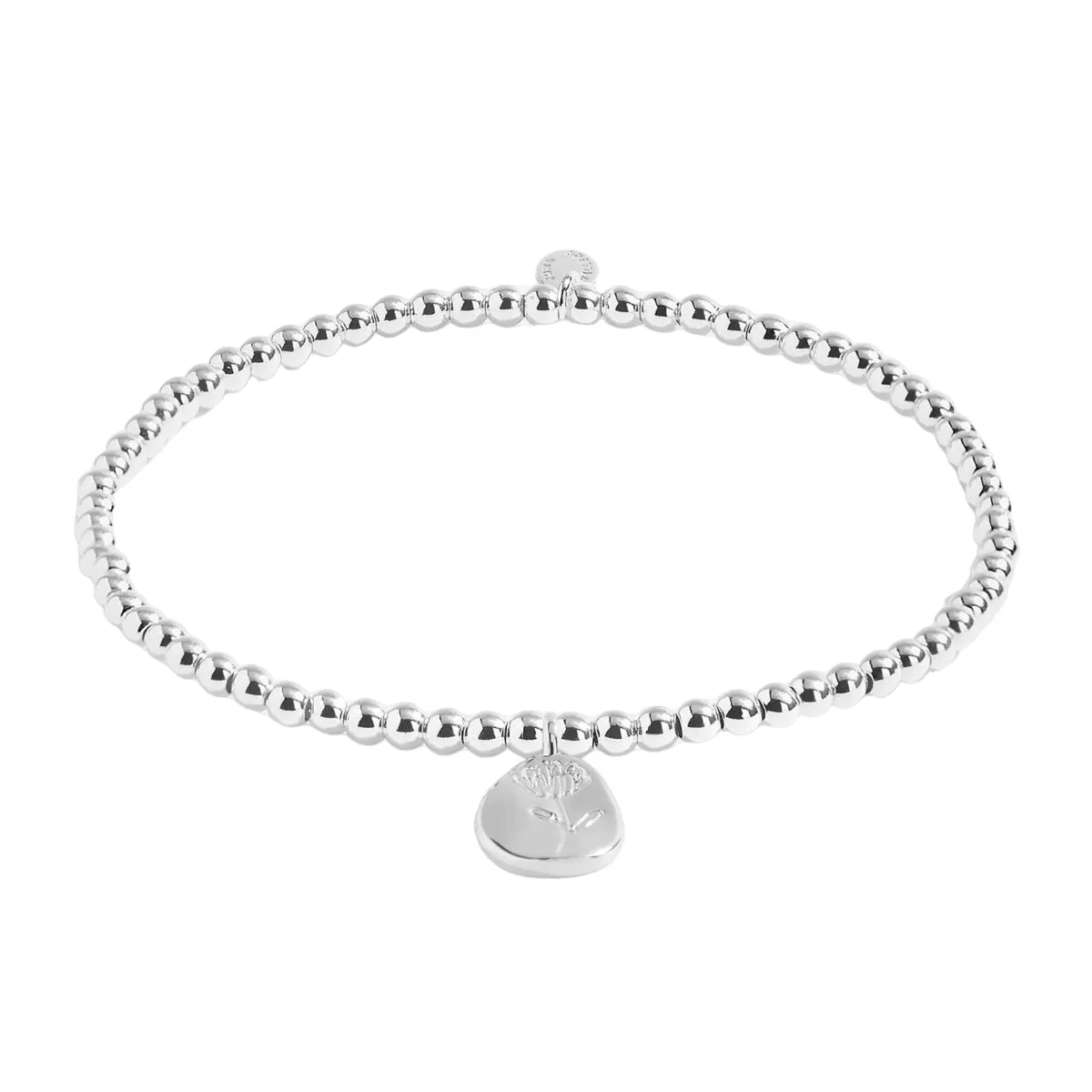 A Little 'September' Aster Birthflower Bracelet | Silver Plated