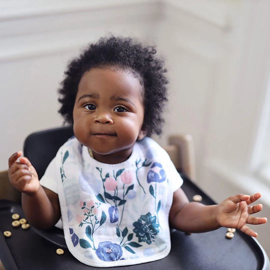 aden   anais Essentials Snap Bibs - Flowers Bloom - 3 Pack