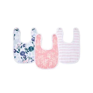aden   anais Essentials Snap Bibs - Flowers Bloom - 3 Pack