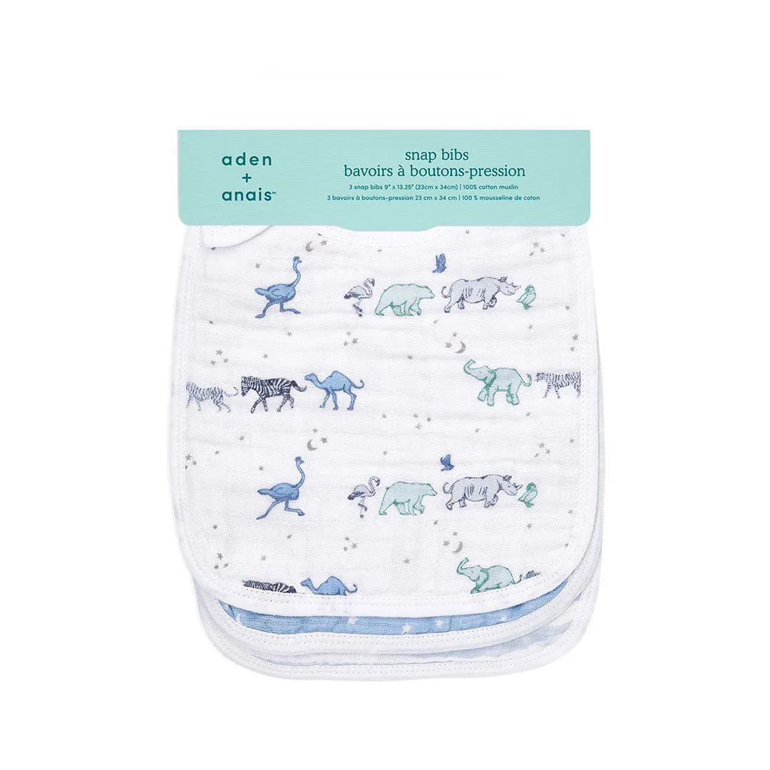 aden   anais Snap Bibs - Rising Star - 3 Pack