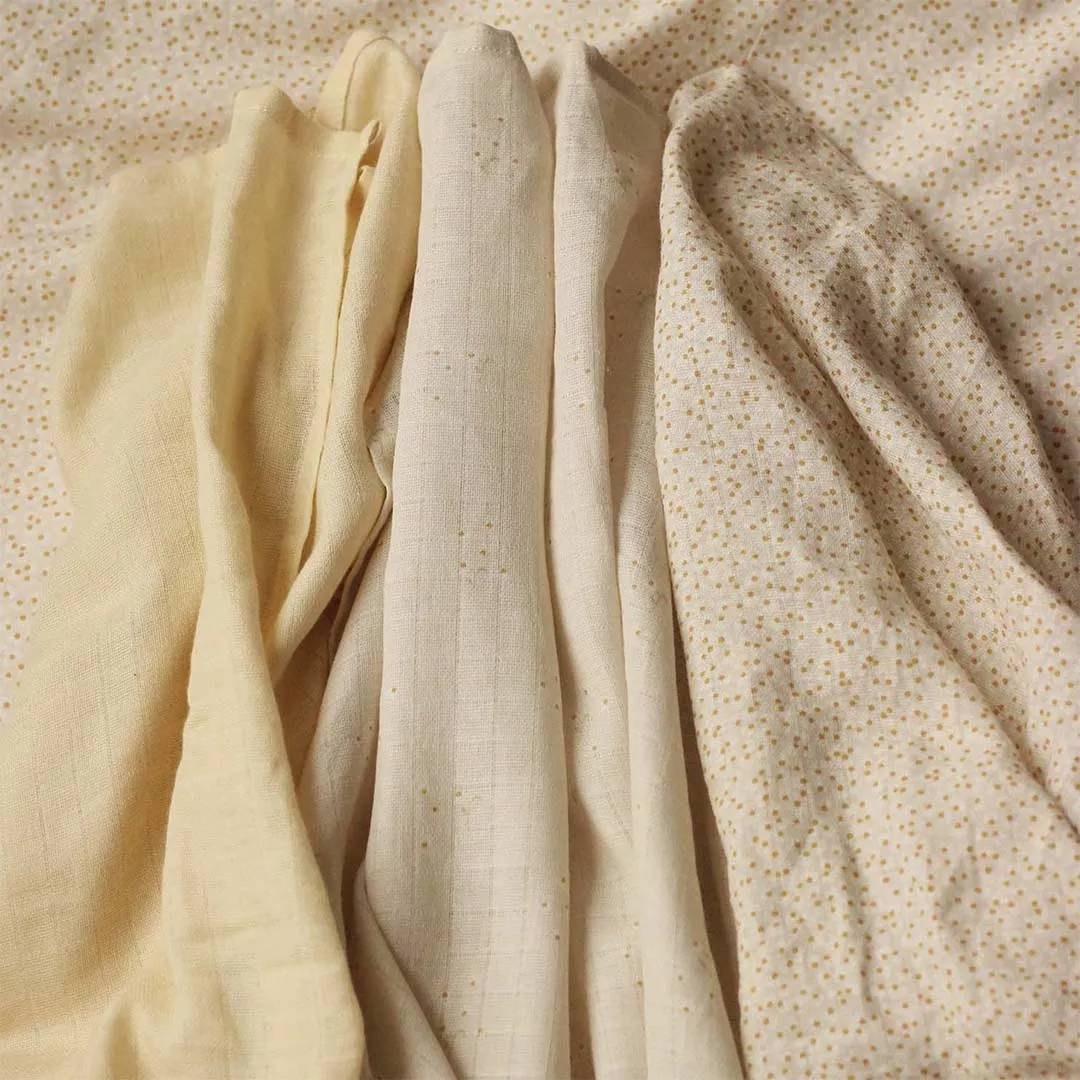 Avery Row Muslin Squares - 3 Pack - Wild Chamomile