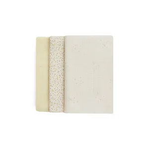Avery Row Muslin Squares - 3 Pack - Wild Chamomile