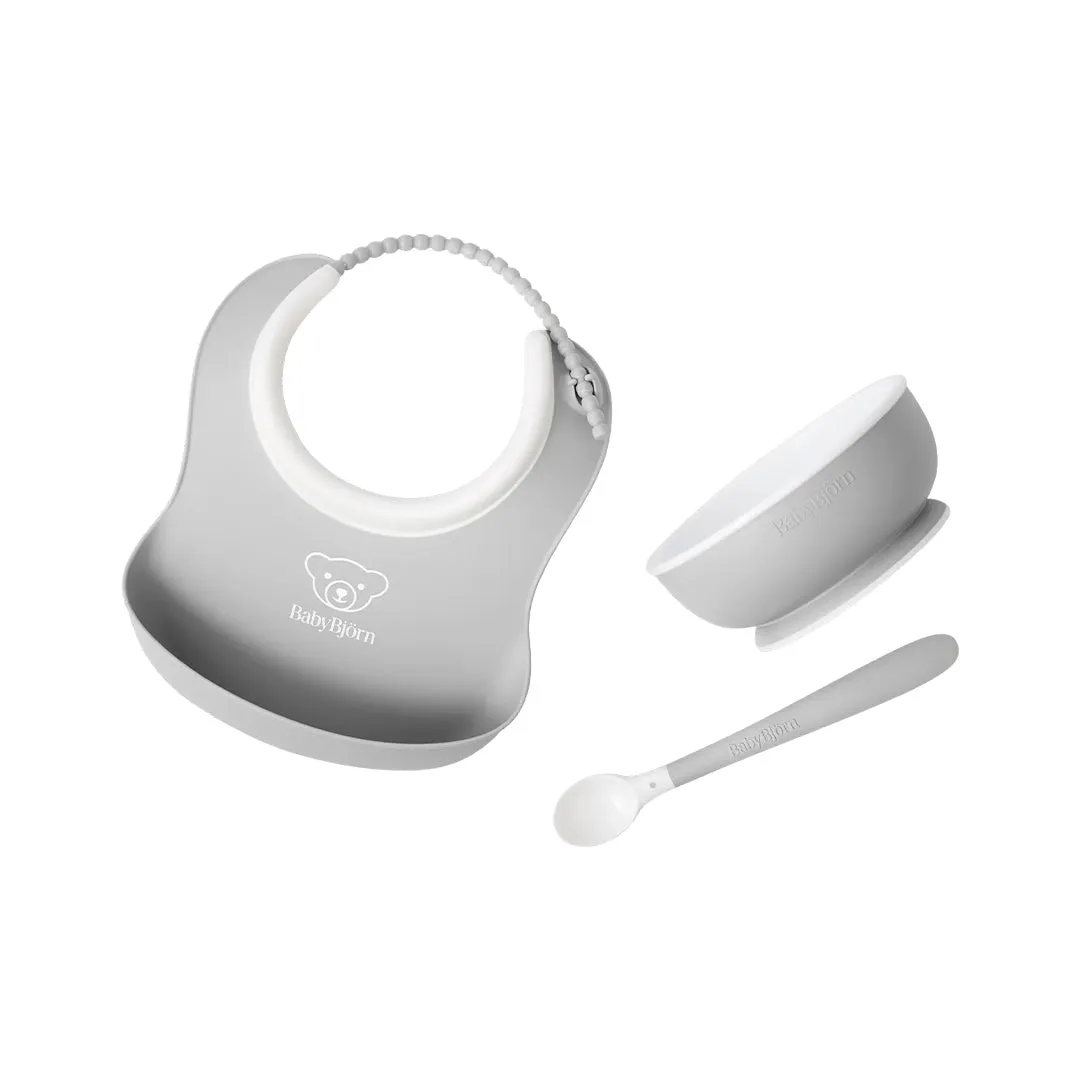 BabyBjrn Baby Feeding Set 3 pcs - Grey