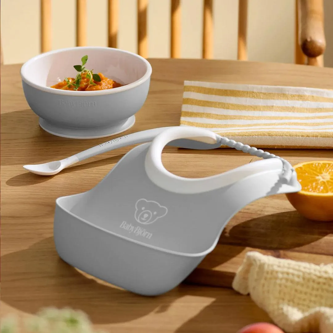 BabyBjrn Baby Feeding Set 3 pcs - Grey