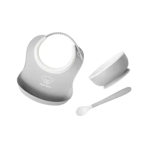 BabyBjrn Baby Feeding Set 3 pcs - Grey