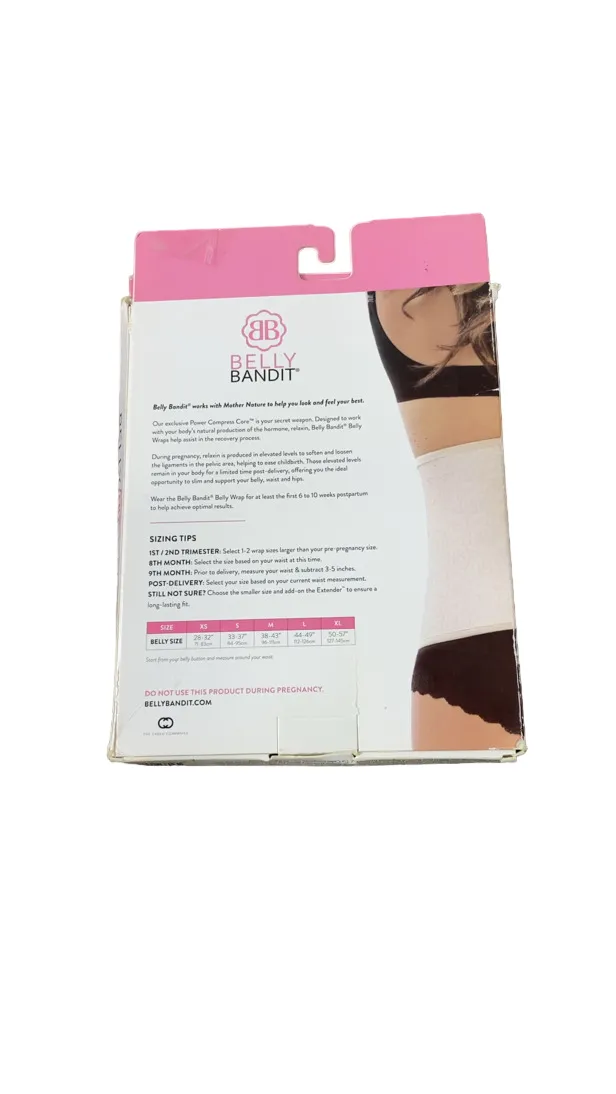 Belly Bandit Original Belly Wrap, Black, X-Small (28-32”)