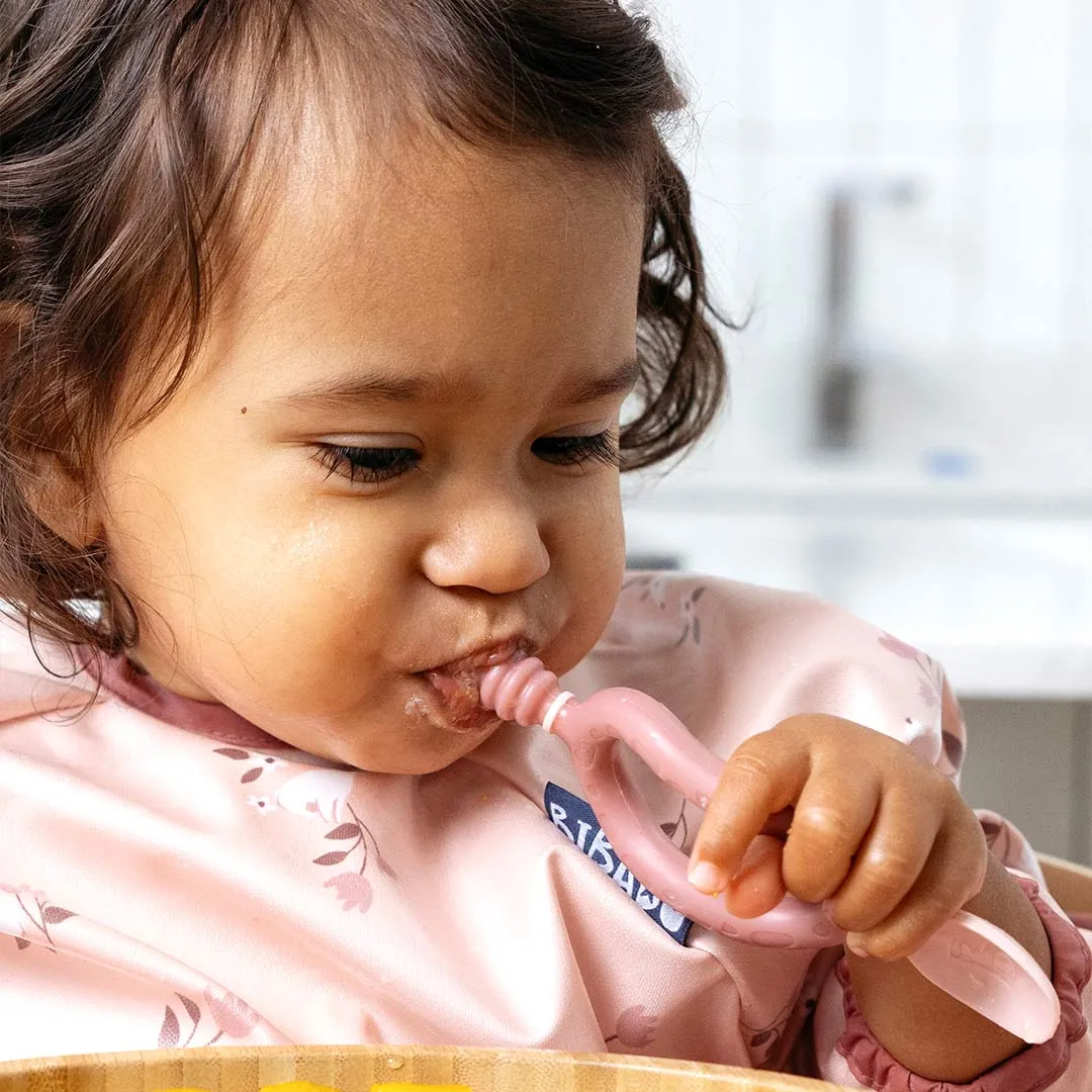Bibado Dippit Multi-Stage Weaning Spoon   Dipper - Blush