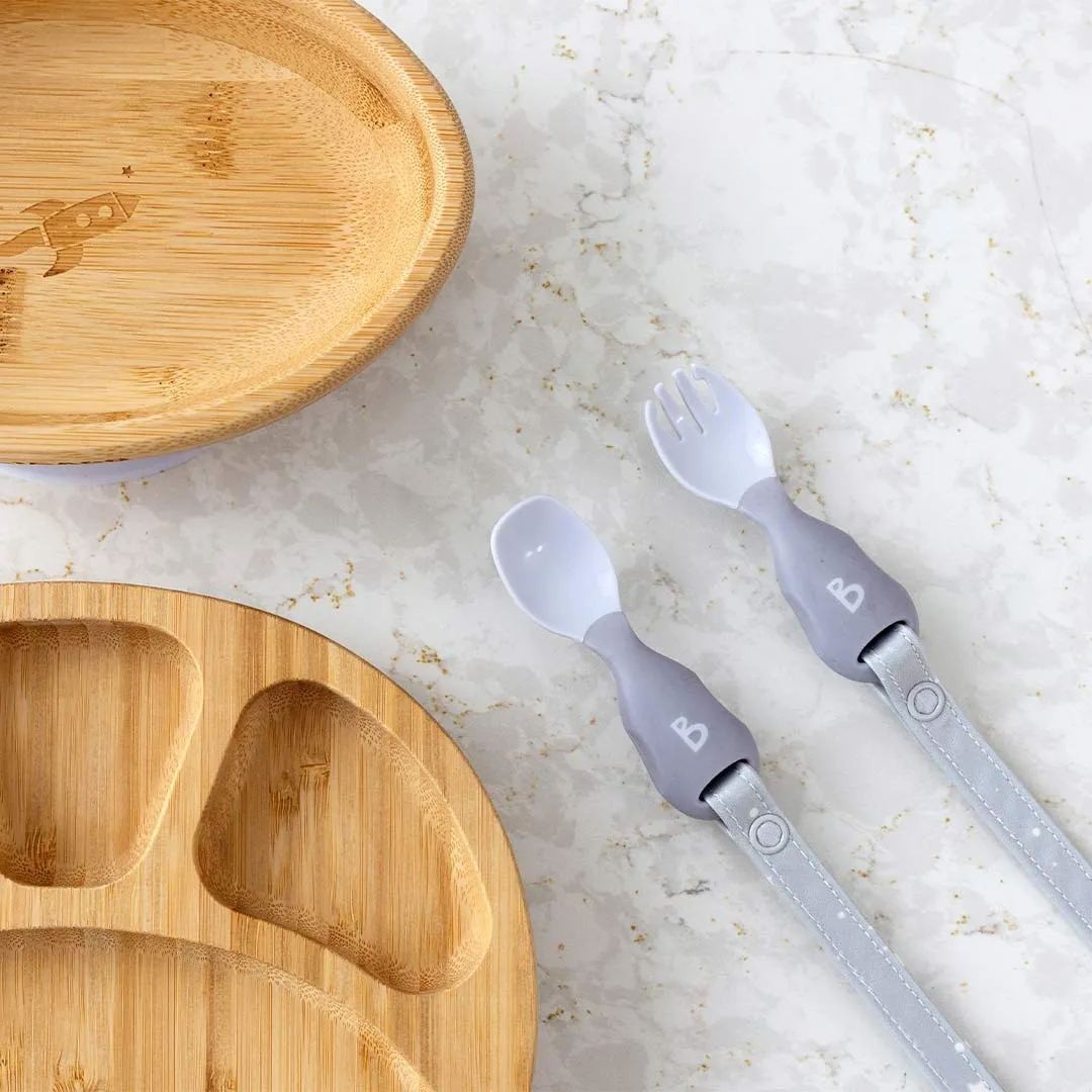 Bibado Handi No Drop Baby Cutlery - Mist