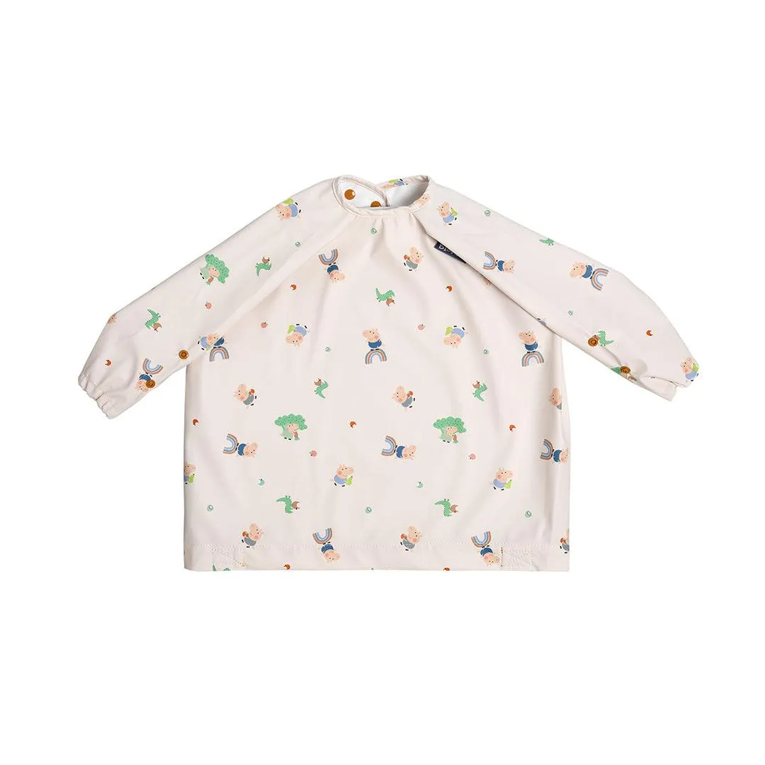 Bibado Long Sleeve Coverall Weaning Bib - George Pig