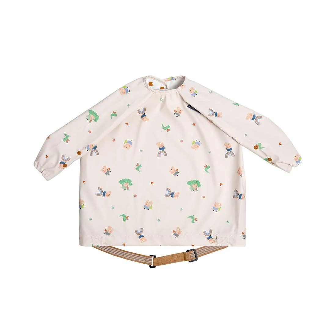 Bibado Long Sleeve Coverall Weaning Bib - George Pig