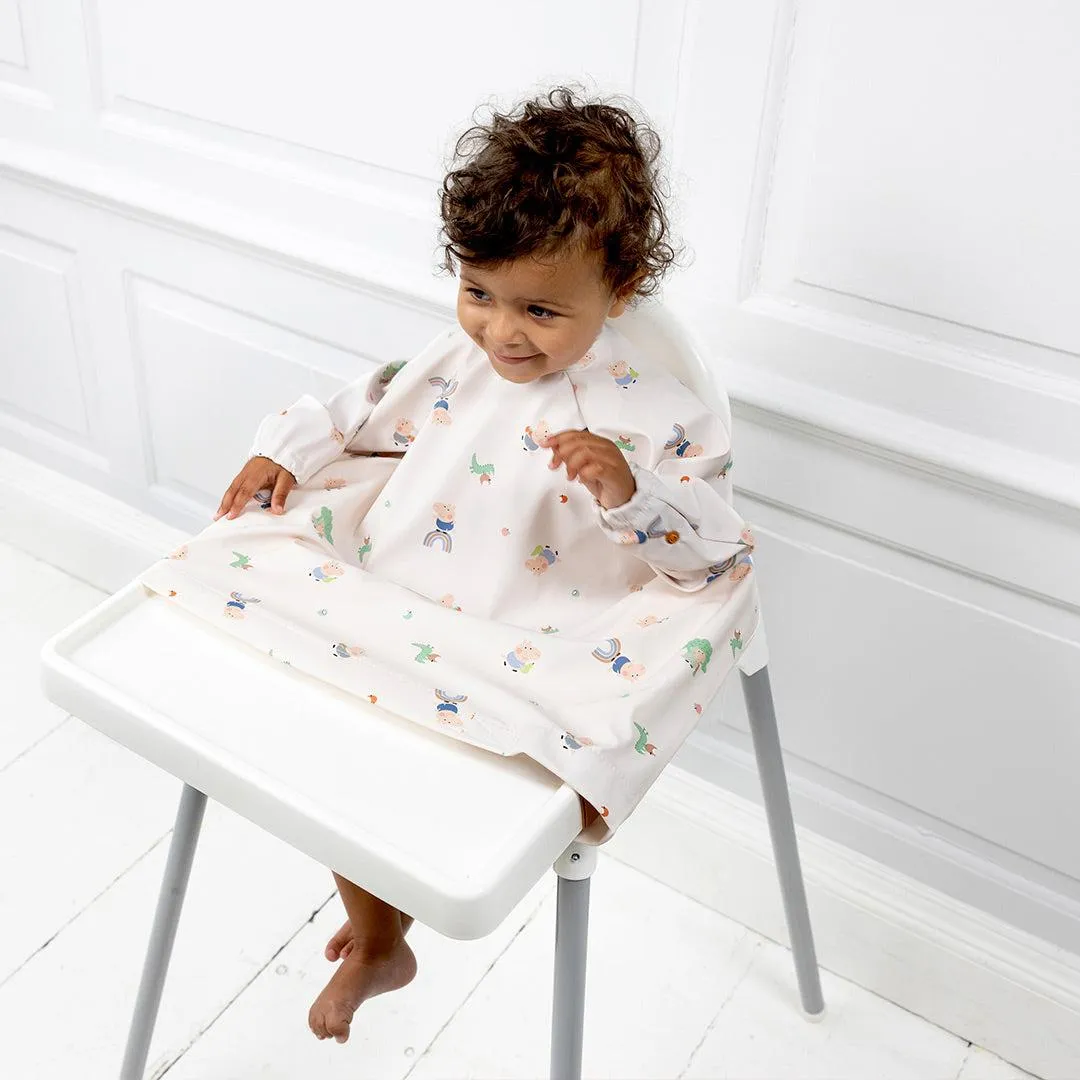 Bibado Long Sleeve Coverall Weaning Bib - George Pig