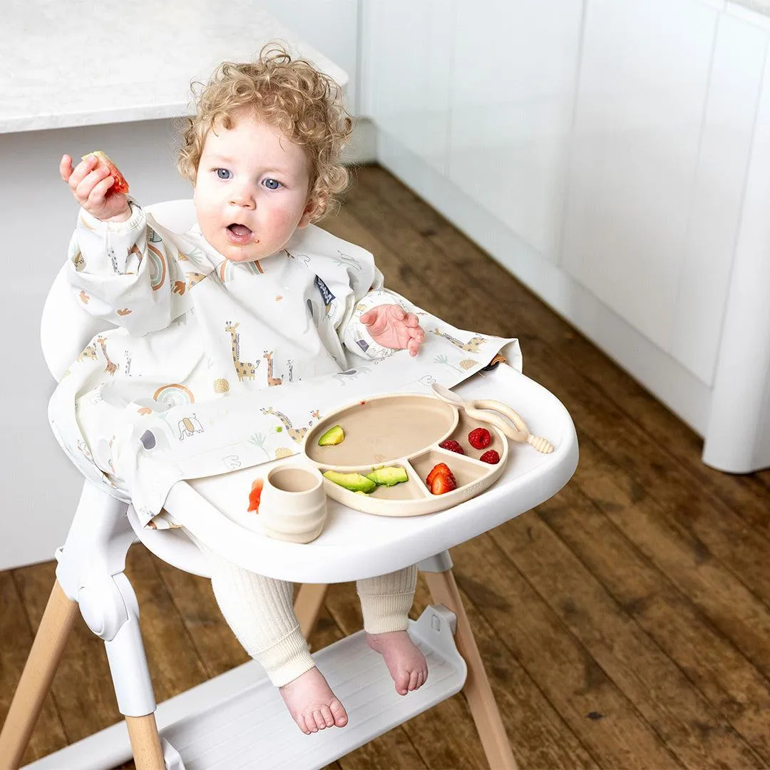 Bibado Long Sleeve Coverall Weaning Bib - Serengeti Spaghetti