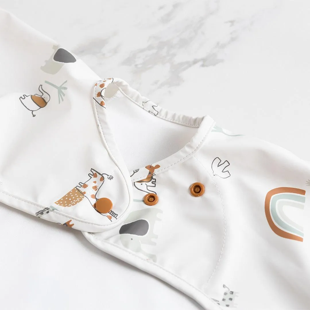 Bibado Long Sleeve Coverall Weaning Bib - Serengeti Spaghetti