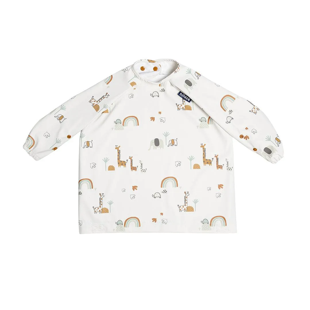 Bibado Long Sleeve Coverall Weaning Bib - Serengeti Spaghetti