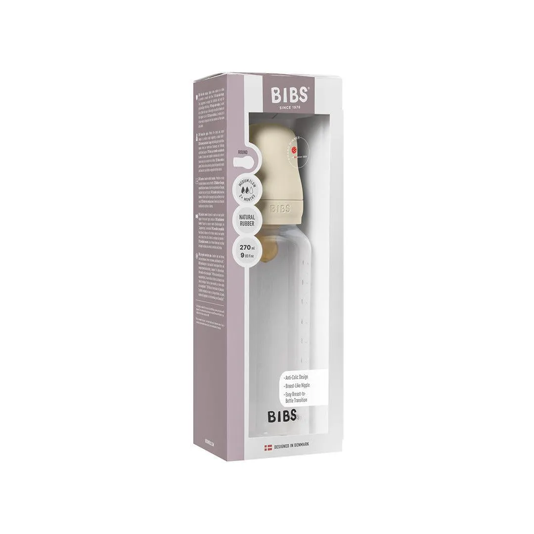 BIBS Baby Bottle Latex 1 Pack - Ivory