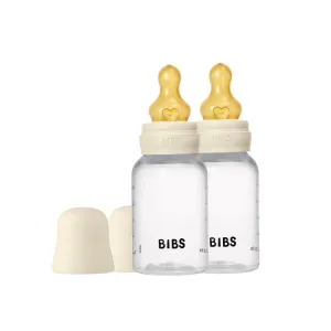 BIBS Baby Bottle Latex 2 Pack - Clear