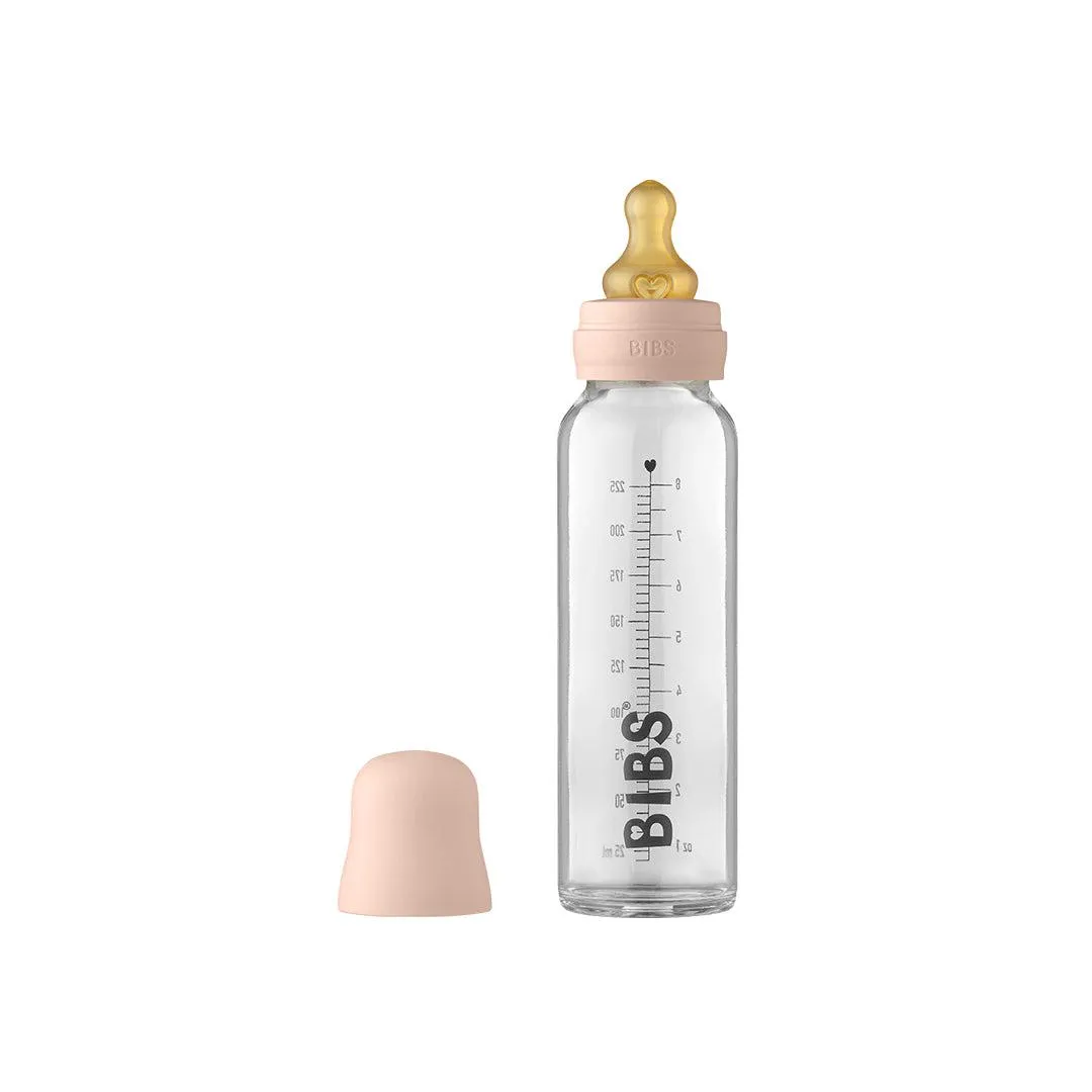 BIBS Baby Glass Bottle Complete Set - Blush