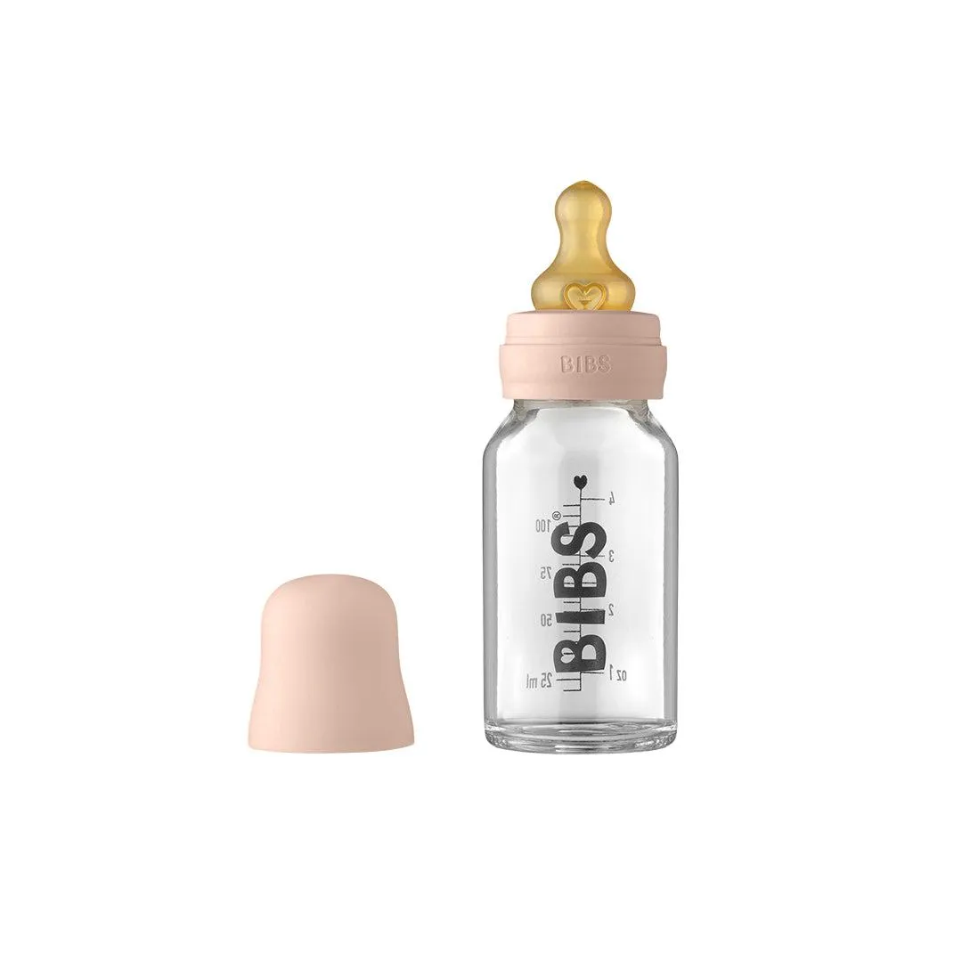 BIBS Baby Glass Bottle Complete Set - Blush
