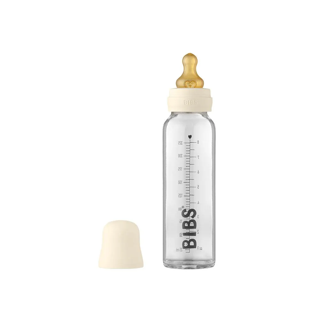 BIBS Baby Glass Bottle Complete Set - Ivory