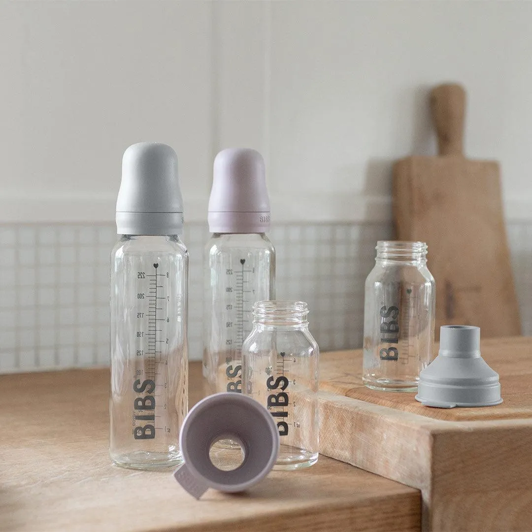 BIBS Baby Glass Bottle Complete Set - Ivory