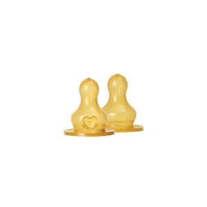 BIBS Bottle Nipple 2 Pack Latex Fast Flow - Clear
