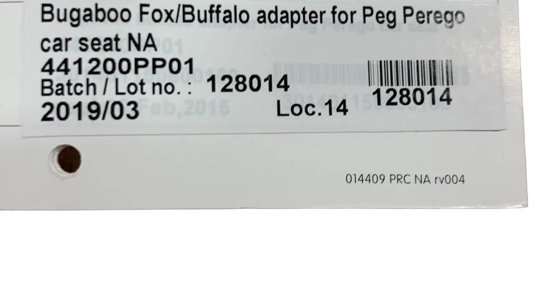 Bugaboo Buffalo Adapter For Peg Perego Car Seats