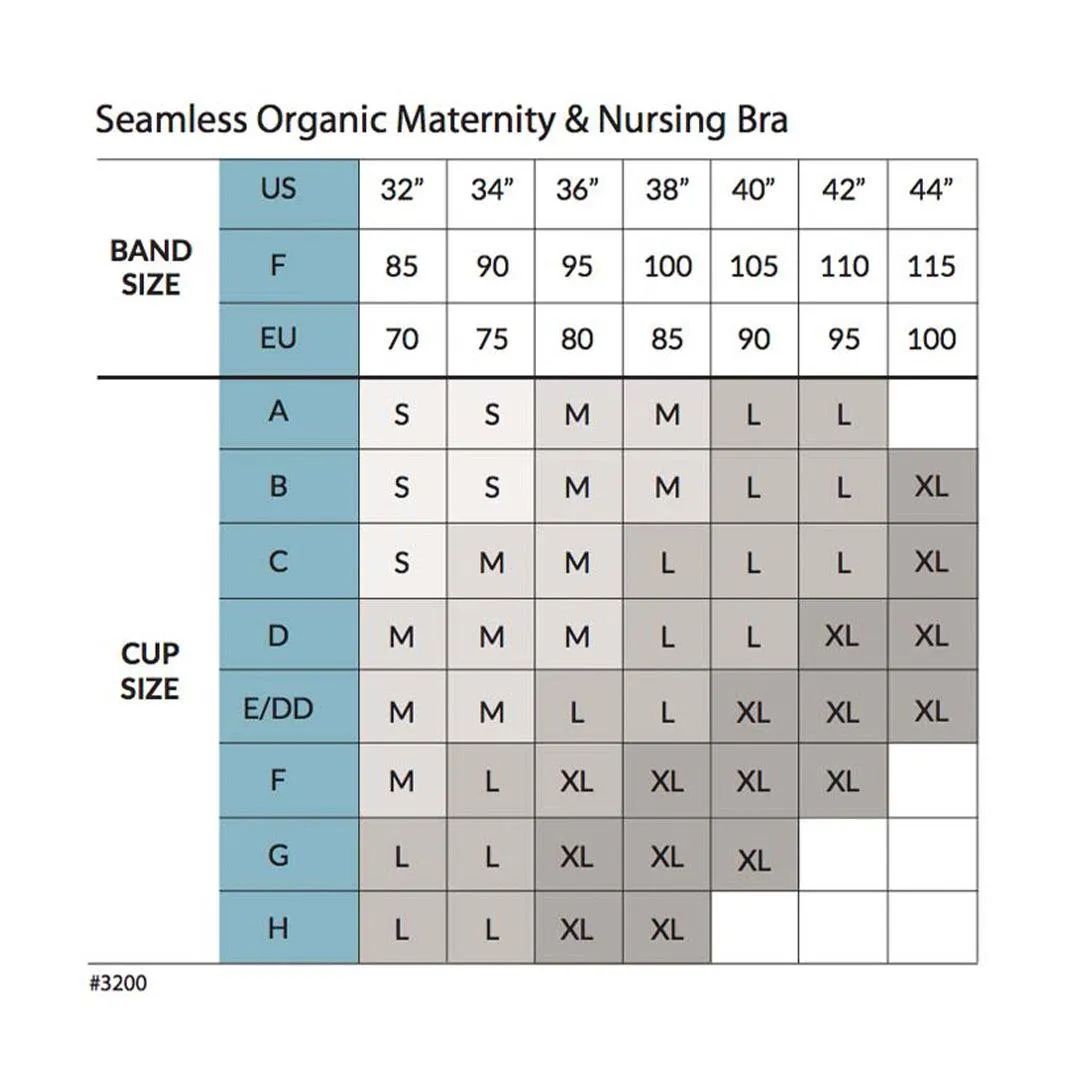 Carriwell Seamless Organic Maternity   Nursing Bra - Black