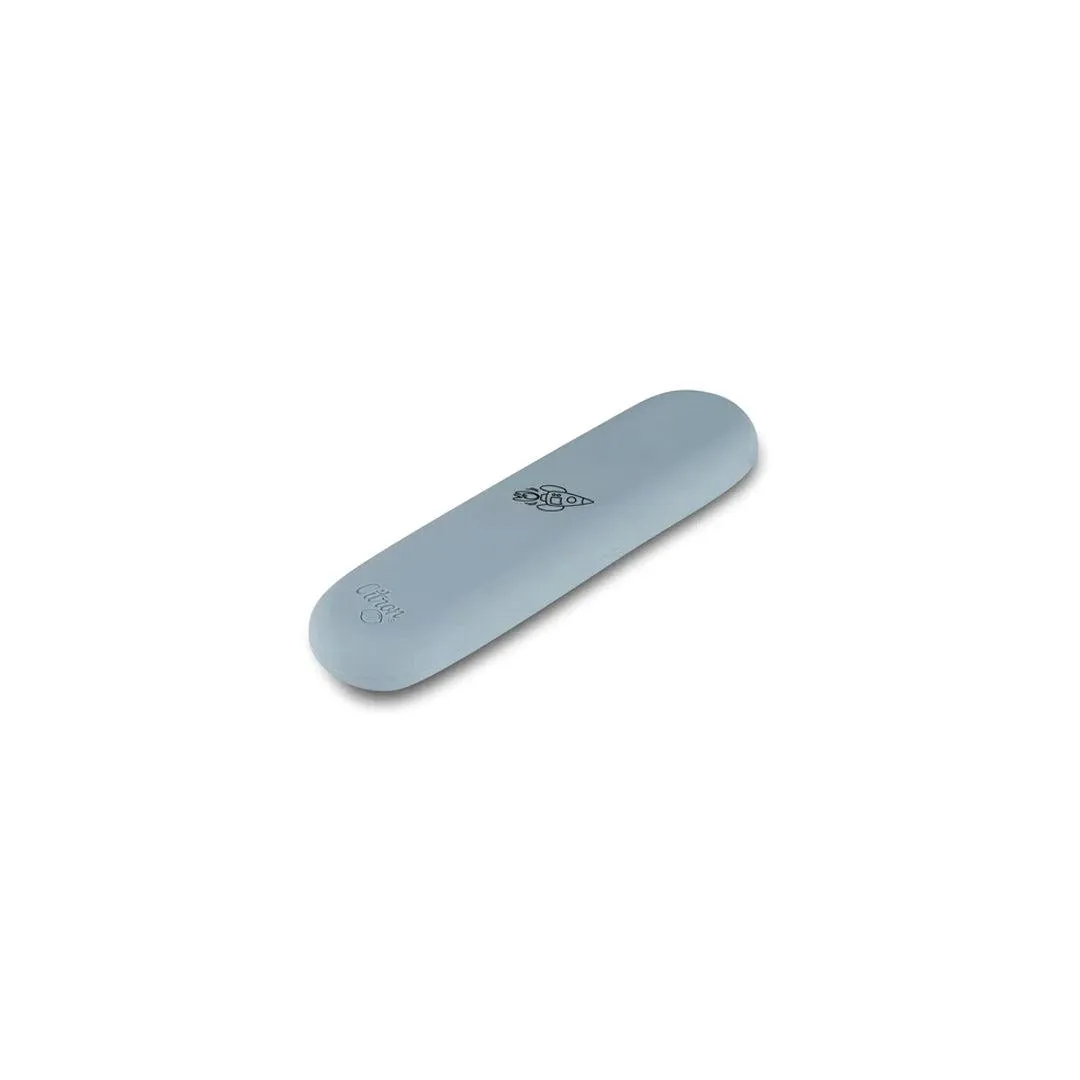 Citron 3 Piece Cutlery Set With Silicone Case - Dusty Blue