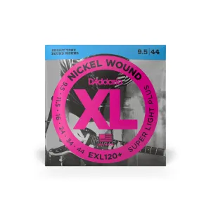 D'Addario EXL120  Nickel Wound Electric Guitar Strings 9.5-44 Super Light Plus