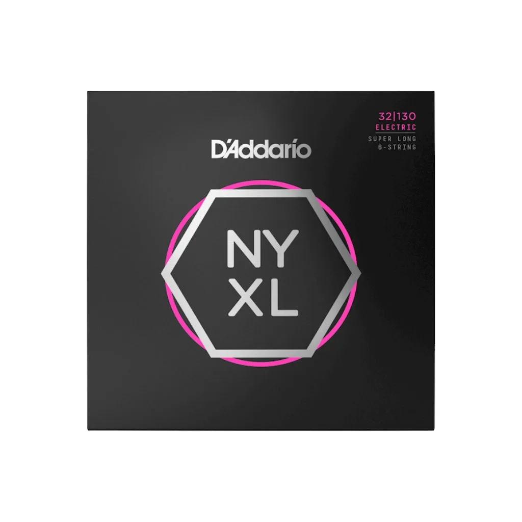 D'Addario NYXL32130SL NYXL Super Long 6-string Bass Strings - .032-.130