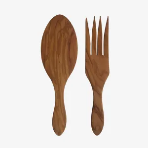 David Shaw | Olive Wood Short Salad Set