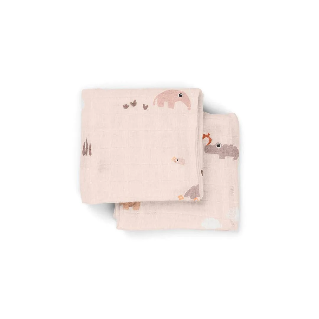 Done By Deer Burp Cloth 2 Pack - Playground Powder