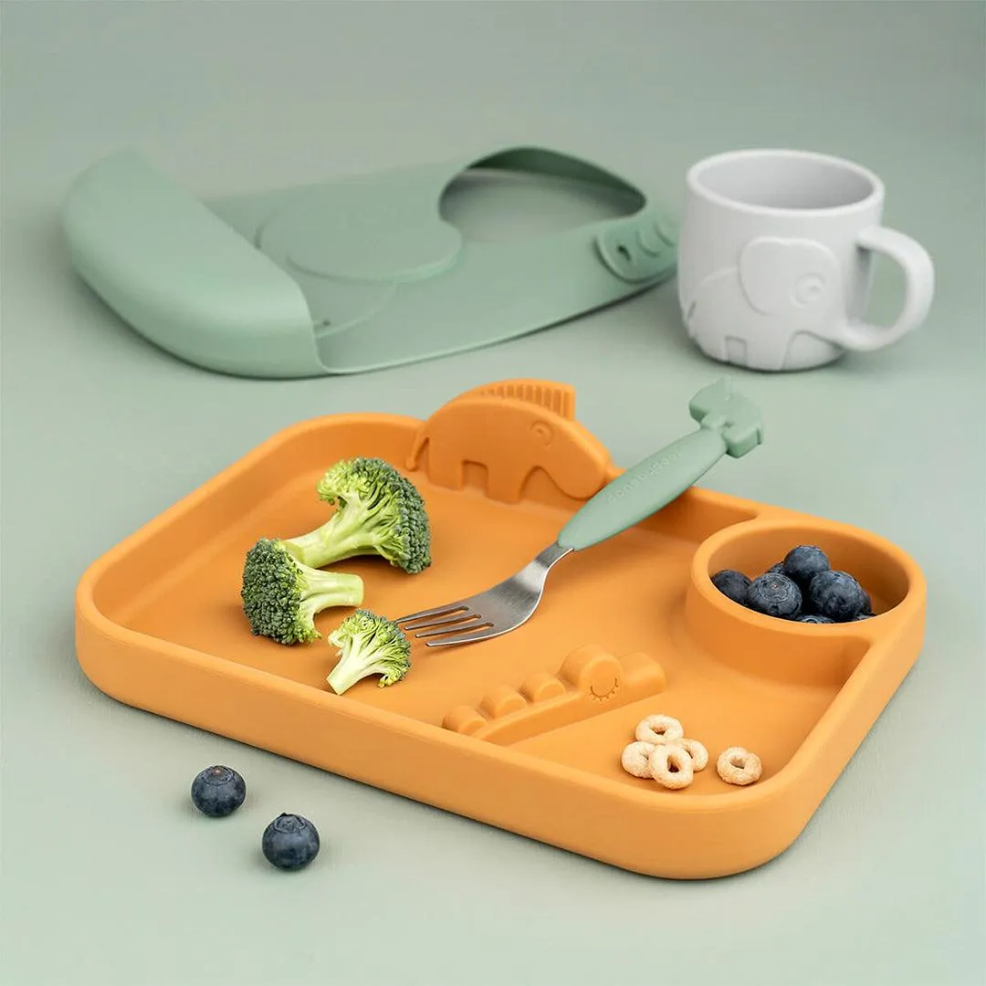 Done by Deer Easy-Grip Cutlery Set - Green - Deer Friends