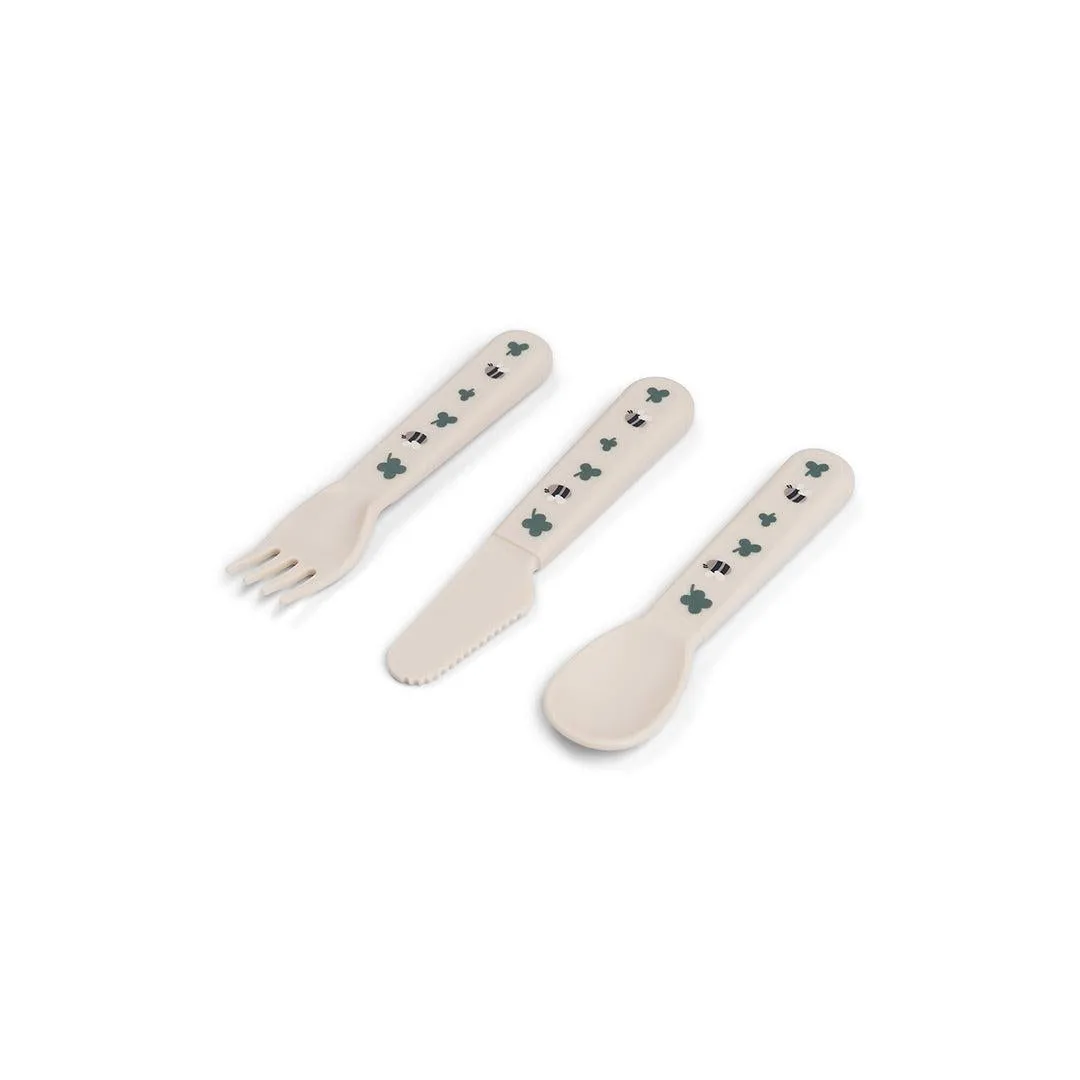 Done By Deer Foodie Cutlery Set - Tiny Farm Sand