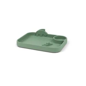 Done by Deer Peekaboo Compartment Plate - Deer Friends - Green