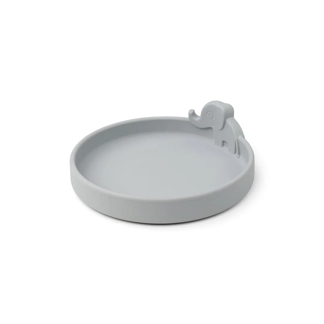 Done by Deer Peekaboo Plate - Grey - Elphee