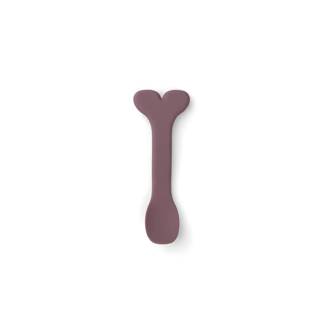 Done by Deer Silicone Stick & Stay Bowl   Baby Spoon  - Powder - Wally