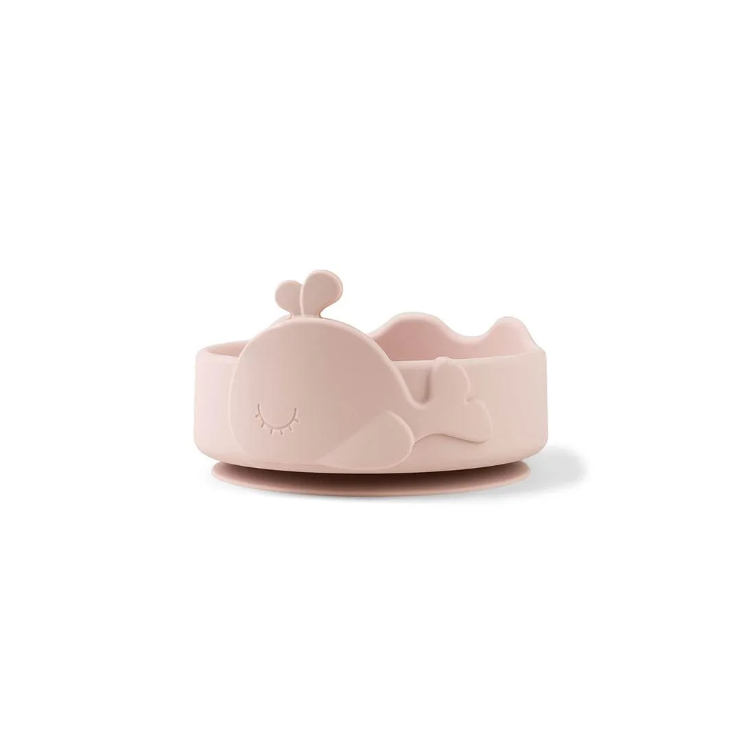 Done by Deer Silicone Stick & Stay Bowl   Baby Spoon  - Powder - Wally