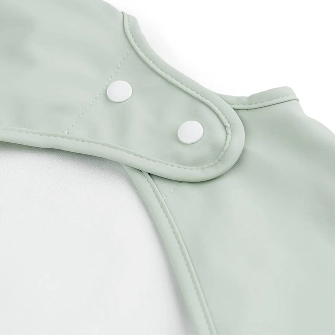 Done by Deer Sleeved Pocket Bib - Green - Croco