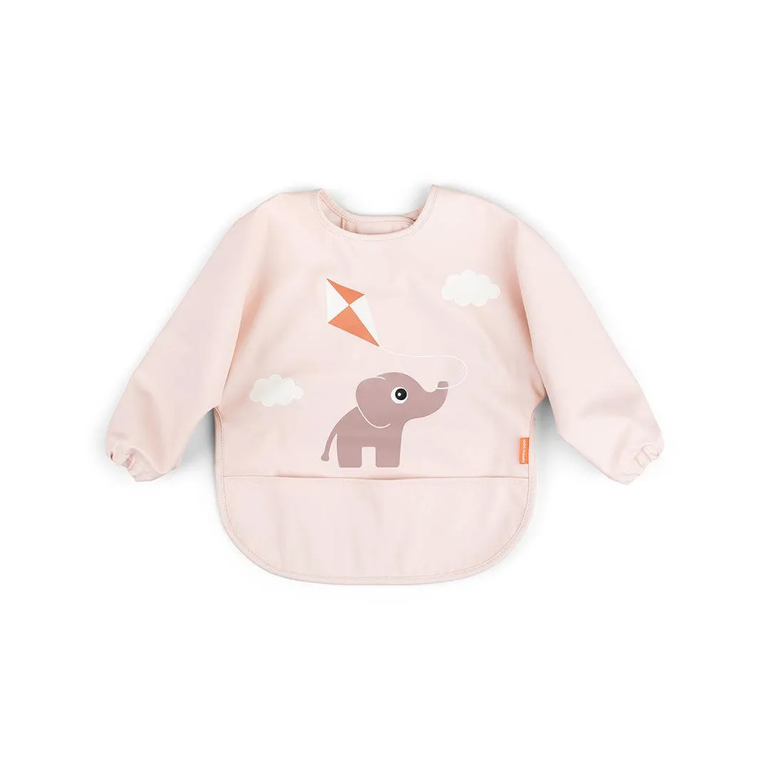 Done by Deer Sleeved Pocket Bib - Powder