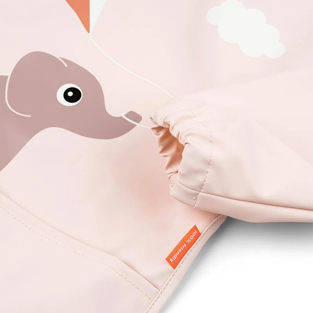 Done by Deer Sleeved Pocket Bib - Powder