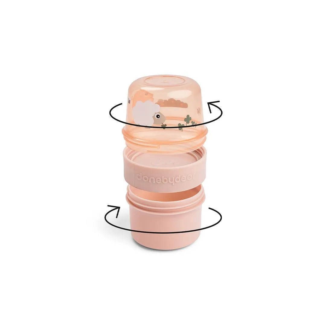 Done By Deer To Go 2-way Snack Container - Tiny Farm Powder