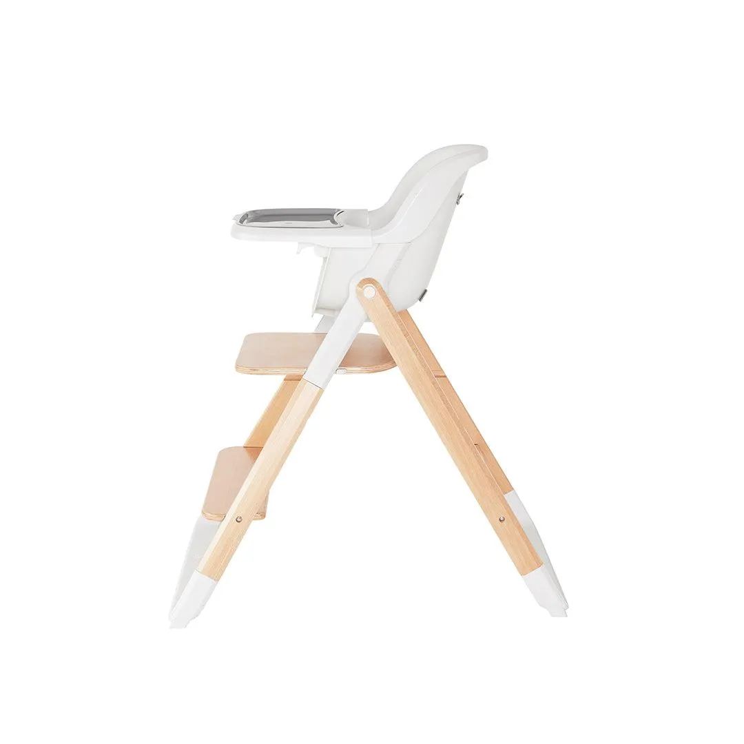 Ergobaby Evolve 2-in-1 Highchair - Natural / White - Natural Wood