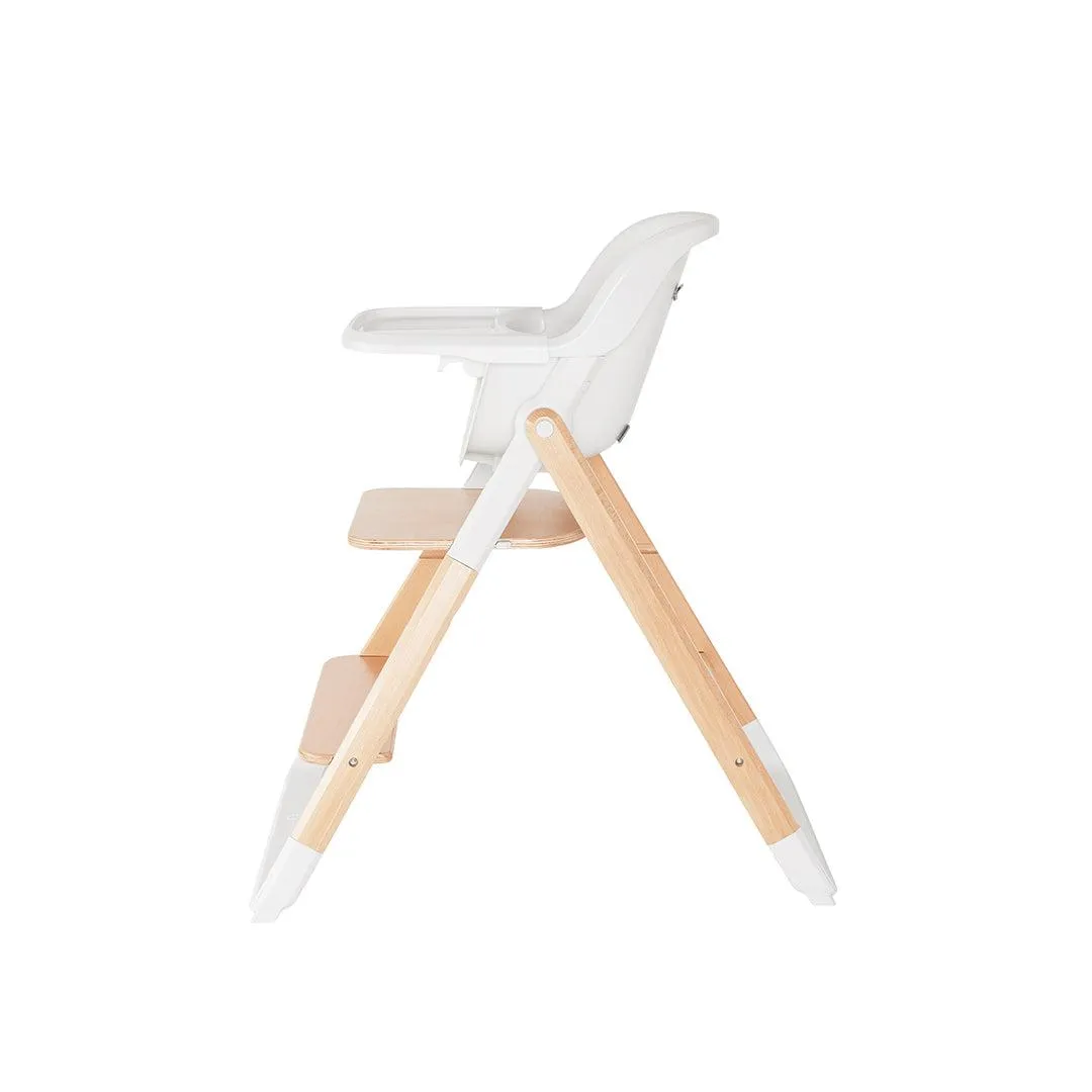 Ergobaby Evolve 2-in-1 Highchair - Natural / White - Natural Wood