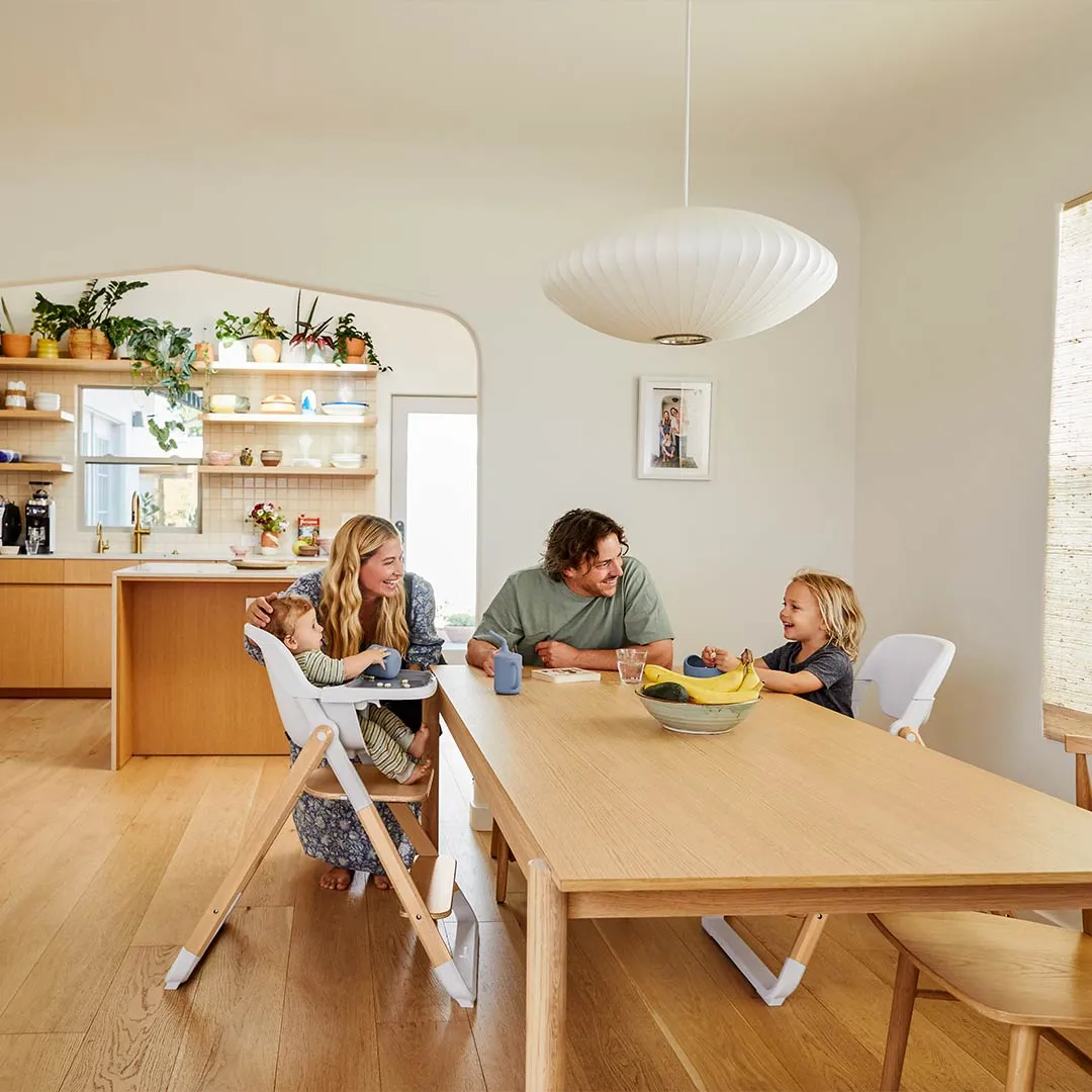 Ergobaby Evolve 2-in-1 Highchair - Natural / White - Natural Wood