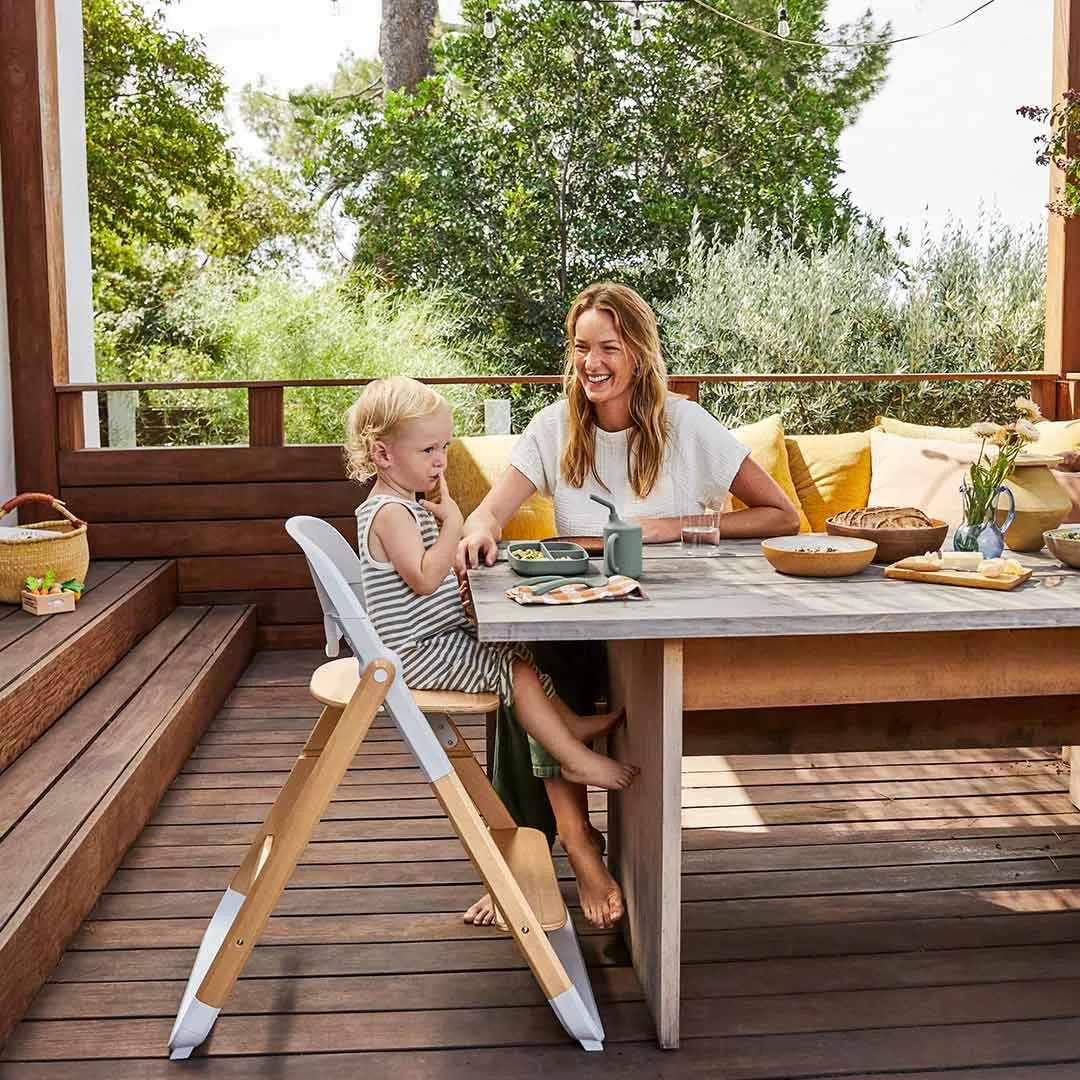 Ergobaby Evolve High Chair - Natural / White - Natural Wood