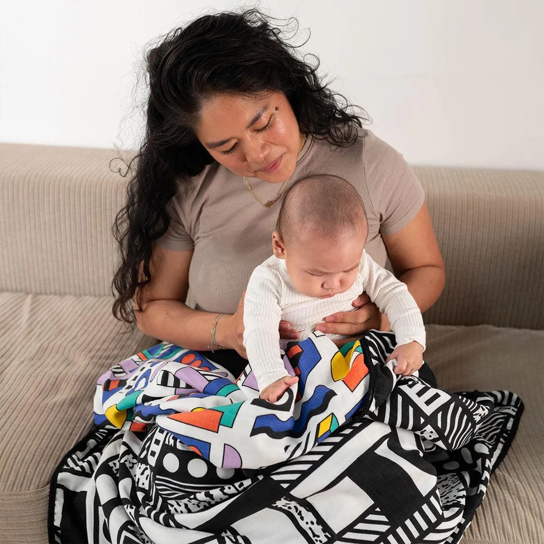 Etta Loves Muslin Blanket - Camille Walala