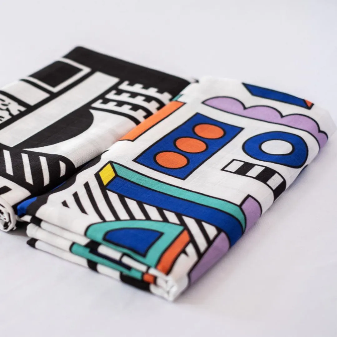 Etta Loves Muslin Squares - 2 Pack - Camille Walala